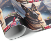 ドイツの羊飼いがパドルに：風光明媚な冒険 ラッピングペーパー (ロールコーナー)