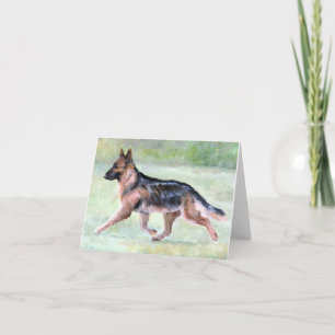 ドイツの羊飼いが動く犬の絵札 カード