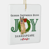 ドイツの羊飼いが喜びを与える セラミックオーナメント (右)