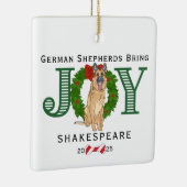 ドイツの羊飼いが喜びを与える セラミックオーナメント (右)