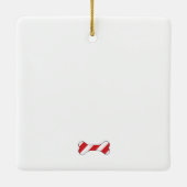 ドイツの羊飼いが喜びを与える セラミックオーナメント (裏面)