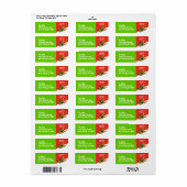 ドイツの羊飼いが赤い緑のクリスマスを切った ラベル (フルシート)