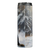 ドイツの羊飼いが雪のクリスマスを過ごした タンブラー (裏面)