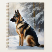 ドイツの羊飼いが雪のクリスマスを過ごした プランナー手帳 (正面)