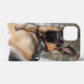 ドイツの羊飼いが雪の中で Case-Mate iPhoneケース (裏面 (横))