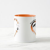 ドイツの羊飼いすべての犬の問題ハートペットの足 マグカップ (中央)