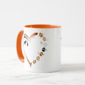 ドイツの羊飼いすべての犬の問題ハートペットの足 マグカップ (正面左)