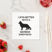 ドイツの羊飼いとの生活は良い スタンダードカクテルナプキン (インサイチュ)