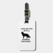 ドイツの羊飼いとの生活は良い ラゲッジタグ (正面縦)