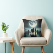 ドイツの羊飼いとカップルの波止場 クッション (椅子)