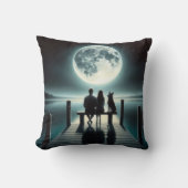 ドイツの羊飼いとカップルの波止場 クッション (正面)