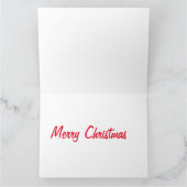 ドイツの羊飼いとサンタクロース カード (内部)