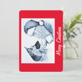 ドイツの羊飼いとサンタクロース シーズンカード (スタンド正面)