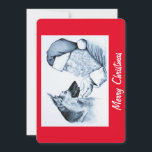 ドイツの羊飼いとサンタクロース シーズンカード<br><div class="desc">クリスマスに訪れたいドイツの羊飼いとサンタクロース</div>