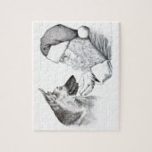 ドイツの羊飼いとサンタクロース ジグソーパズル (縦)