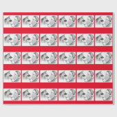 ドイツの羊飼いとサンタクロース ラッピングペーパー (フラット)