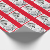 ドイツの羊飼いとサンタクロース ラッピングペーパー (角)