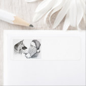 ドイツの羊飼いとサンタクロース ラベル (インサイチュ)