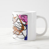 ドイツの羊飼いとバラの芸術 ジャンボコーヒーマグカップ (右)