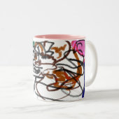 ドイツの羊飼いとバラの芸術 ツートーンマグカップ (正面右)