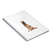 ドイツの羊飼いのおもしろい可愛い犬の母ダの解剖学 ノートブック (右側)