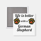 ドイツの羊飼いのほうが生活が好い マグネット (正面/裏面)