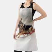 ドイツの羊飼いのクリスマスの冬 エプロン (インサイチュ)