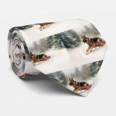 ドイツの羊飼いのクリスマスの冬 ネクタイ (ロール)