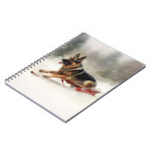 ドイツの羊飼いのクリスマスの冬 ノートブック (左側)