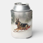 ドイツの羊飼いのクリスマスの冬 缶クーラー (缶裏面)