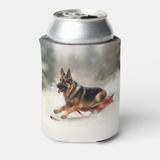 ドイツの羊飼いのクリスマスの冬 缶クーラー (缶裏面)