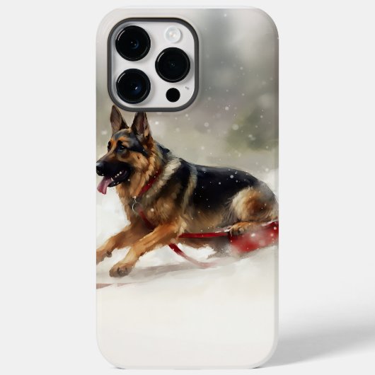 ドイツの羊飼いのクリスマスの冬 Case-Mate iPhoneケース (裏面)