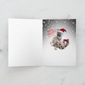 ドイツの羊飼いのクリスマスライト シーズンカード (内部)