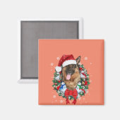 ドイツの羊飼いのクリスマス装飾装飾ギフト マグネット (正面/裏面)