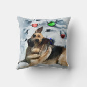 ドイツの羊飼いのクリスマス クッション (裏面)