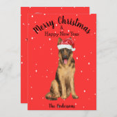 ドイツの羊飼いのクリスマス シーズンカード (正面/裏面)