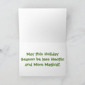 ドイツの羊飼いのクリスマス シーズンカード (内部)