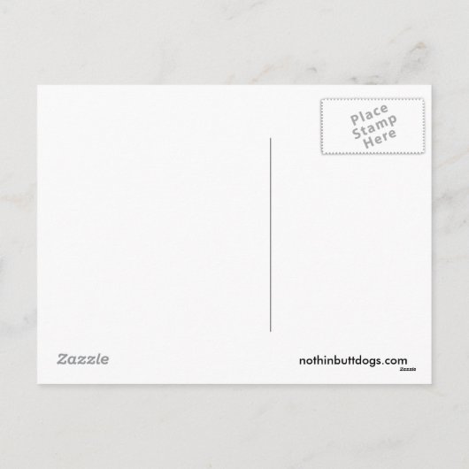 ドイツの羊飼いのクリスマス シーズンポストカード (裏面)