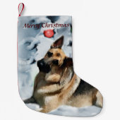 ドイツの羊飼いのクリスマス スモールクリスマスストッキング (正面)