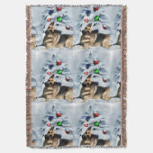 ドイツの羊飼いのクリスマス スローブランケット (正面縦)