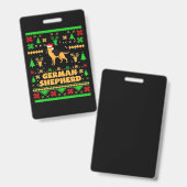 ドイツの羊飼いのクリスマス バッジ (正面＆裏面)