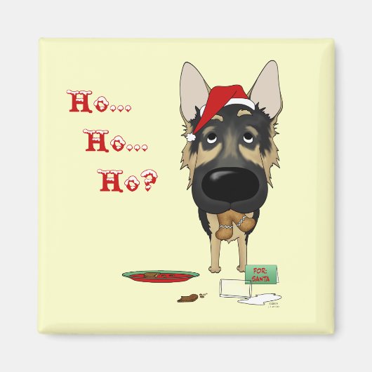 ドイツの羊飼いのクリスマス マグネット (正面)