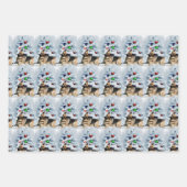 ドイツの羊飼いのクリスマス ラッピングペーパーシート (正面3)