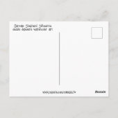 ドイツの羊飼いのシルエットを描いた山の月 ポストカード (裏面)