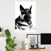 ドイツの羊飼いのポスター ポスター (ホームオフィス)