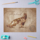 ドイツの羊飼いの切り離し 薄葉紙 (クラフト)