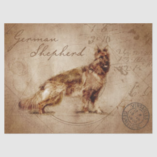 ドイツの羊飼いの切り離し 薄葉紙