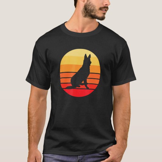 ドイツの羊飼いの夕日 Tシャツ (正面)