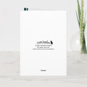 ドイツの羊飼いの子犬おもしろい誕生日カード カード (裏面)