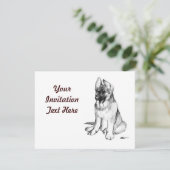 ドイツの羊飼いの子犬 招待状 (スタンド正面)